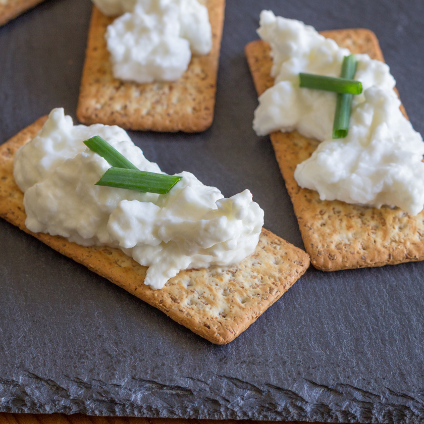 Crisp Bread and Cottage Cheese